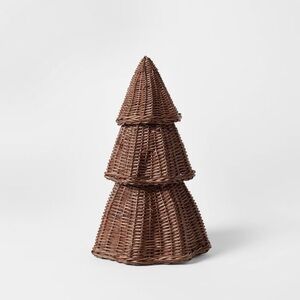 Scalloped Rattan Christmas Tree from Threshold™ designed with Studio McGee